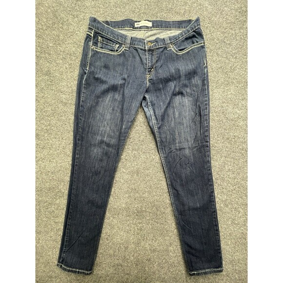 Levi’s Jeans 524 Too Superlow Women’s 13L Tall (35x33) Blue Retro Dark Wash - Picture 2 of 11